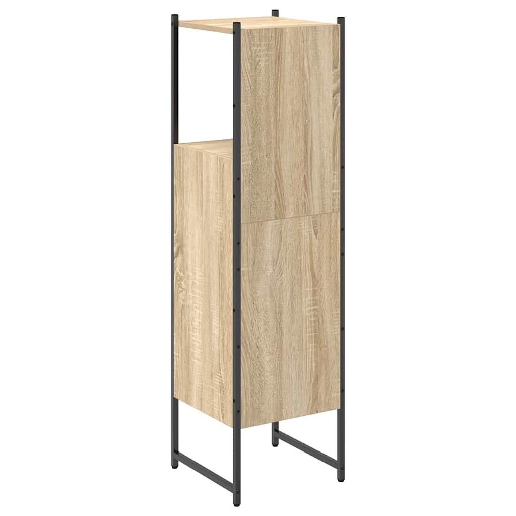 Badkamer Kast met plank Beige 33 x 33 x 120,5 cm Bewerkt hout is nu te koop bij PeponiXL, paradijselijk wonen!