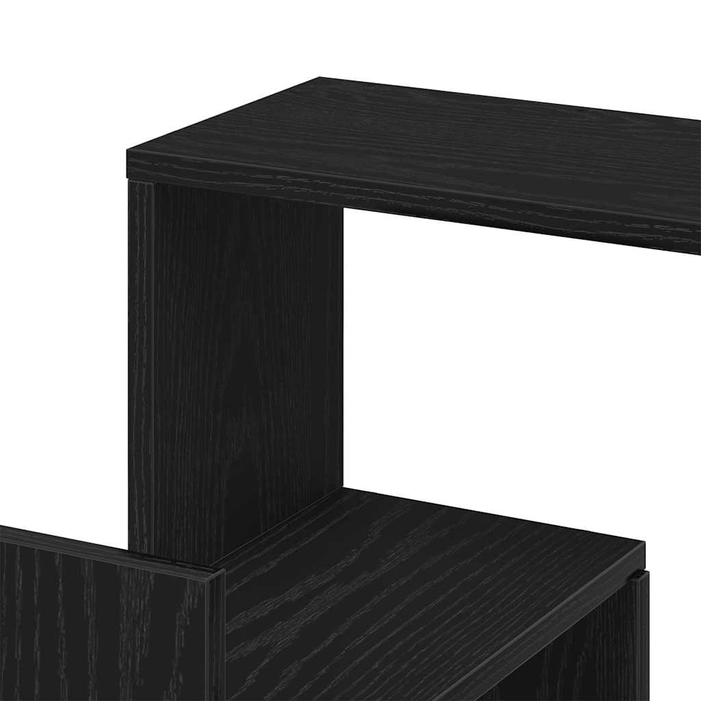 Wandhoekplank met plank met opslag Zwart Eiken 45 x 45 x 147 cm is nu te koop bij PeponiXL, paradijselijk wonen!