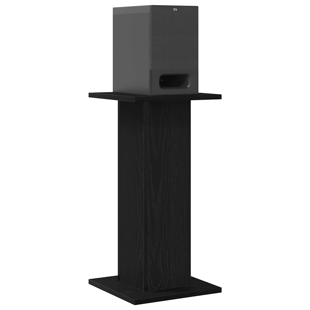 Luidspreker standaards 2 pcs Zwart Eiken 30 x 30 x 60 cm is nu te koop bij PeponiXL, paradijselijk wonen!