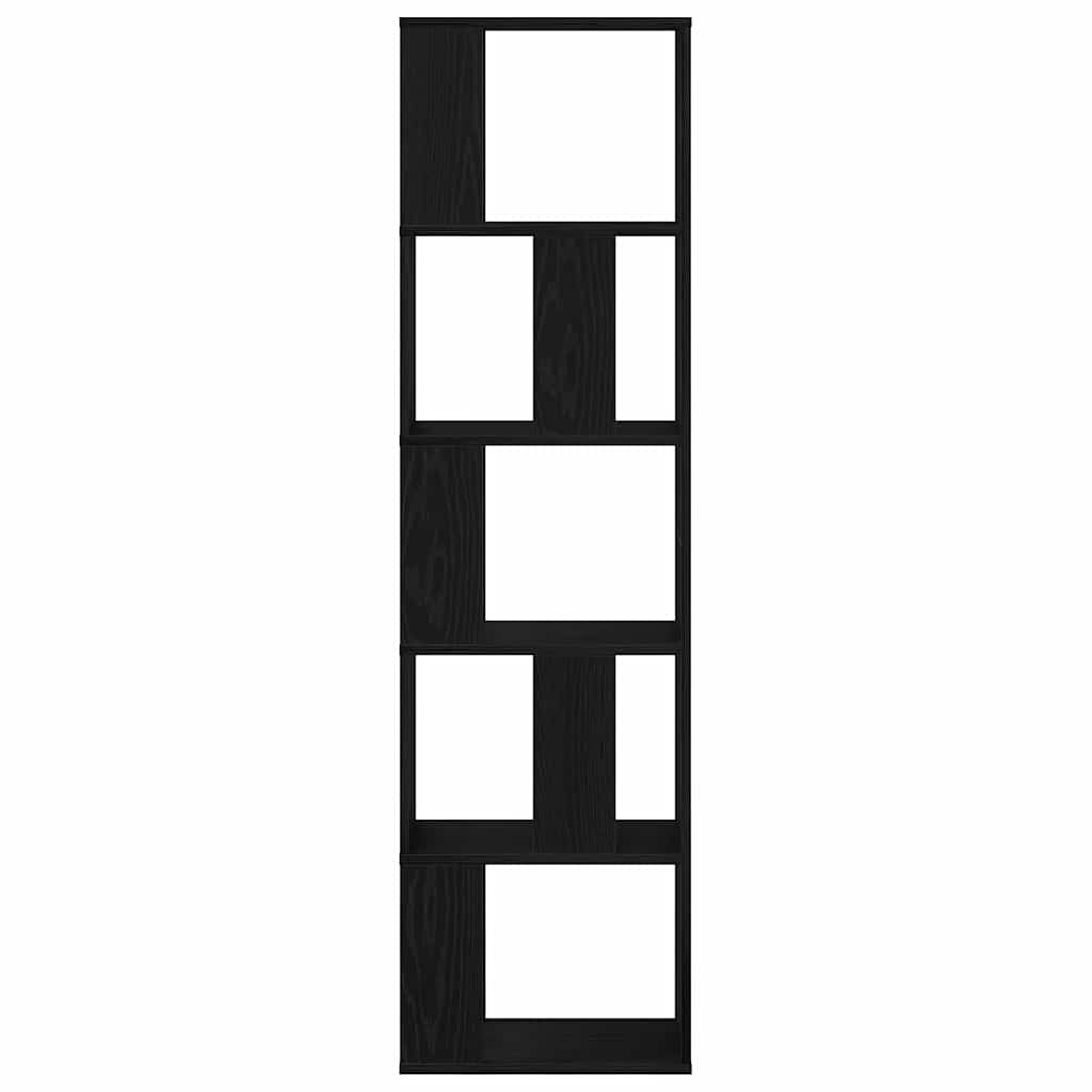 Boekenkast Zwart Eiken 45 x 23,5 x 162,5 cm is nu te koop bij PeponiXL, paradijselijk wonen!