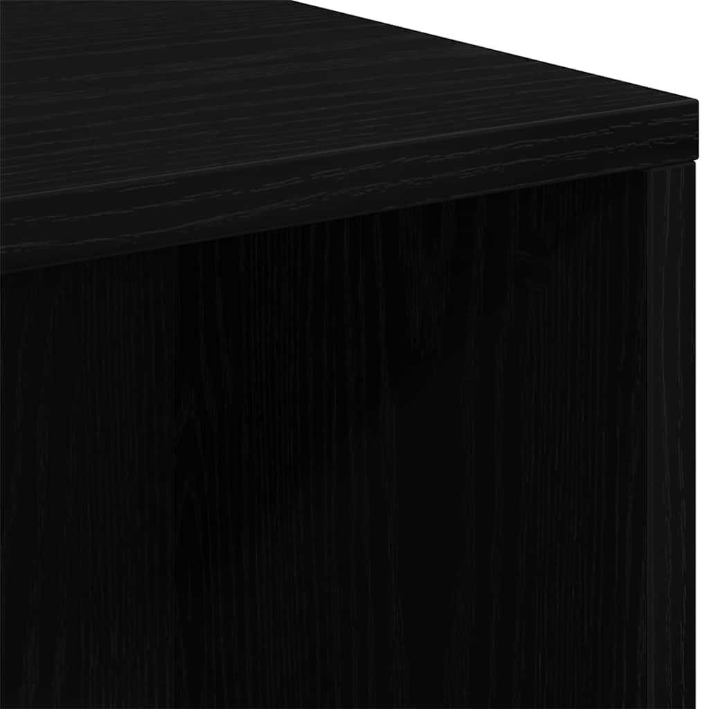 Boekenkast Zwart Eiken 50 x 25 x 102 cm is nu te koop bij PeponiXL, paradijselijk wonen!