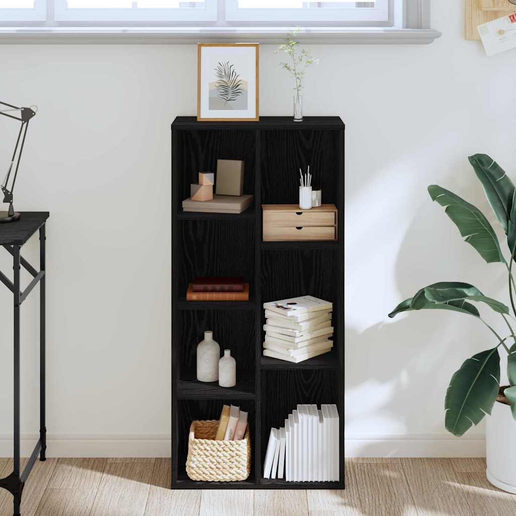 Boekenkast Zwart Eiken 50 x 25 x 102 cm is nu te koop bij PeponiXL, paradijselijk wonen!