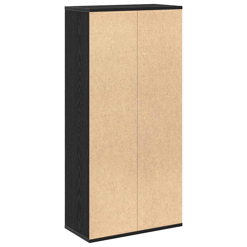 Boekenkast Zwart Eiken 50 x 25 x 102 cm is nu te koop bij PeponiXL, paradijselijk wonen!