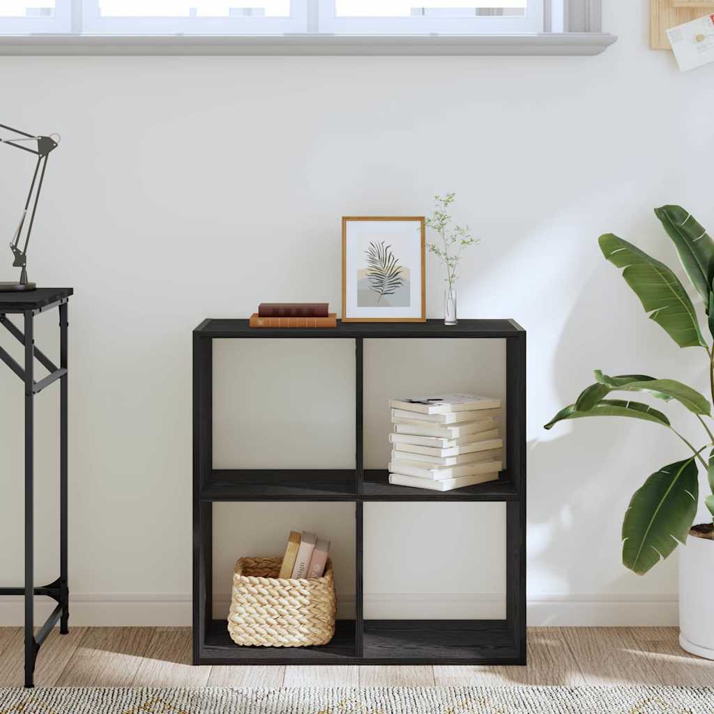 Boekenkast Zwart Eiken 68.5 x 32 x 68.5 cm is nu te koop bij PeponiXL, paradijselijk wonen!