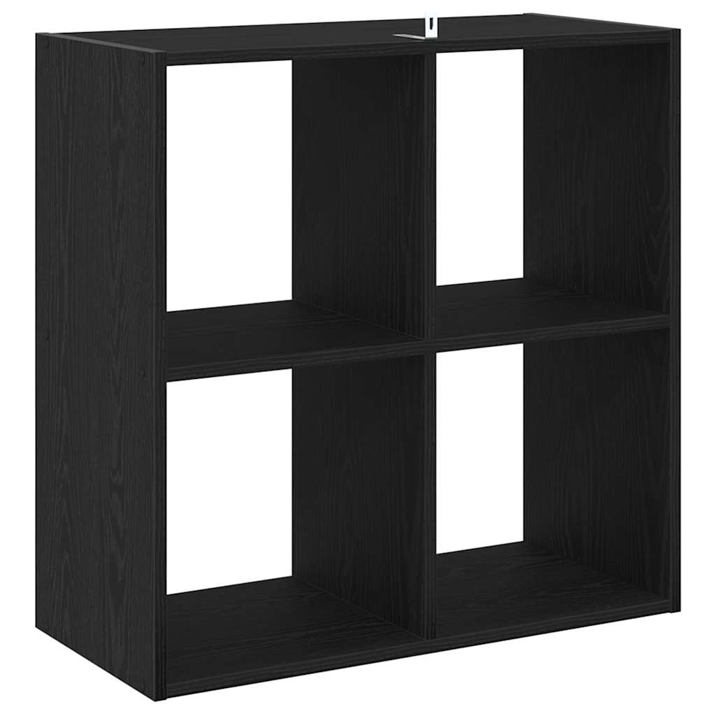 Boekenkast Zwart eiken 68,5 x 32 x 68,5 cm Bewerkt hout is nu te koop bij PeponiXL, paradijselijk wonen!
