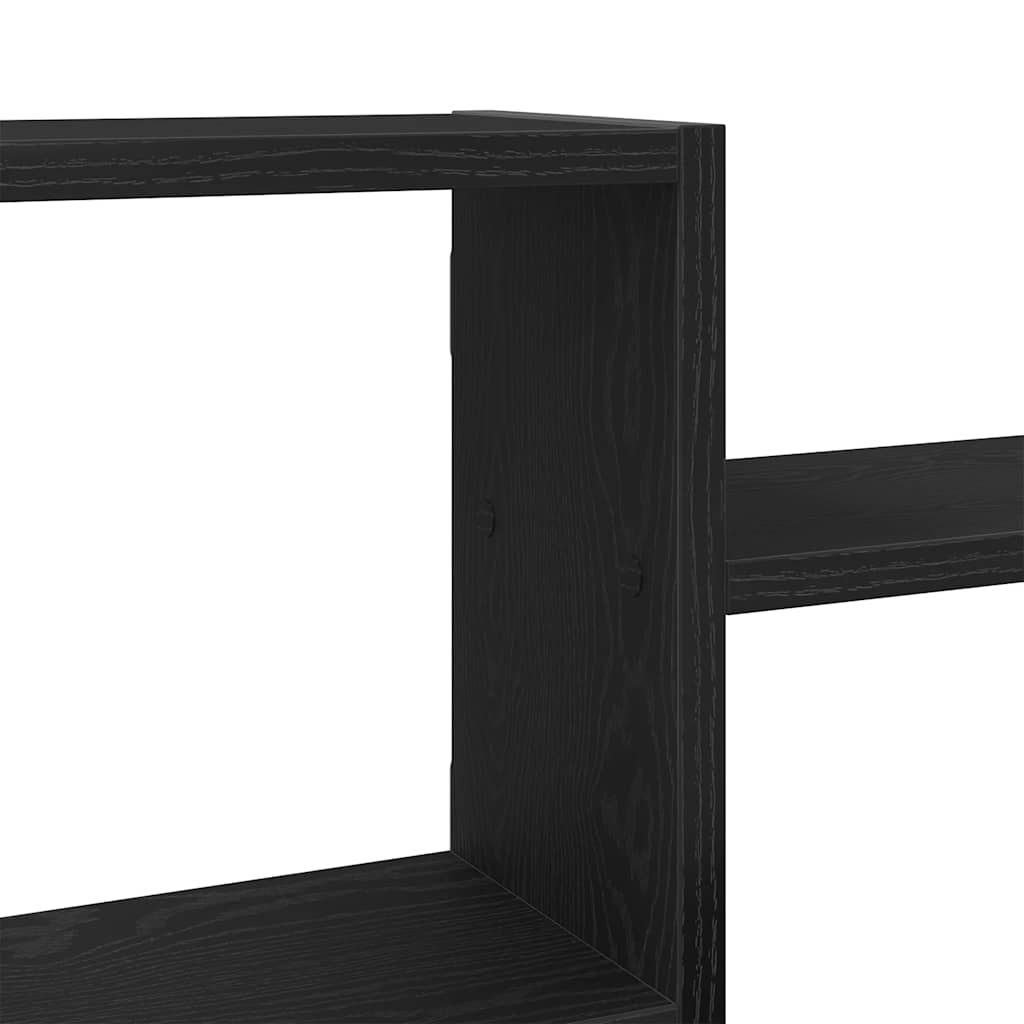 Wandplank Zwart Eiken 104x15x49 cm Bewerkt Hout is nu te koop bij PeponiXL, paradijselijk wonen!