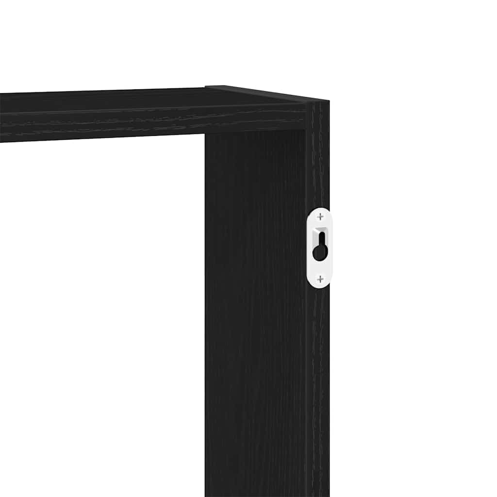 Wandplank Zwart Eiken 99x15x60 cm Bewerkt Hout is nu te koop bij PeponiXL, paradijselijk wonen!
