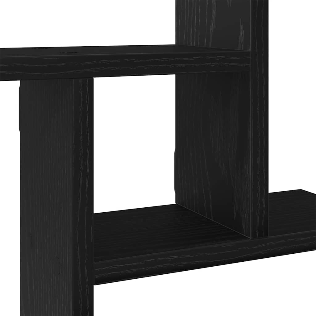 Wandplanken 2 stuks Zwart Eiken 38x12x38 cm Bewerkt Hout is nu te koop bij PeponiXL, paradijselijk wonen!