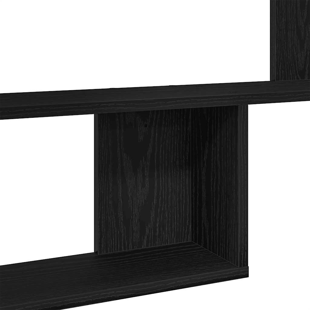 Wandplanken 2 stuks Zwarte Eiken 50x12x50 cm Bewerkt Hout is nu te koop bij PeponiXL, paradijselijk wonen!