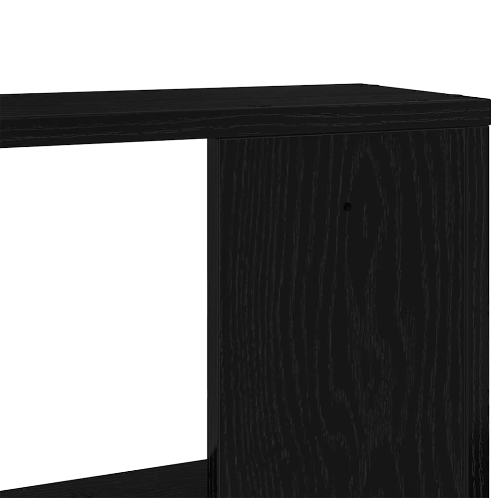 Wandplanken 2 stuks Zwarte Eiken 50x12x50 cm Bewerkt Hout is nu te koop bij PeponiXL, paradijselijk wonen!