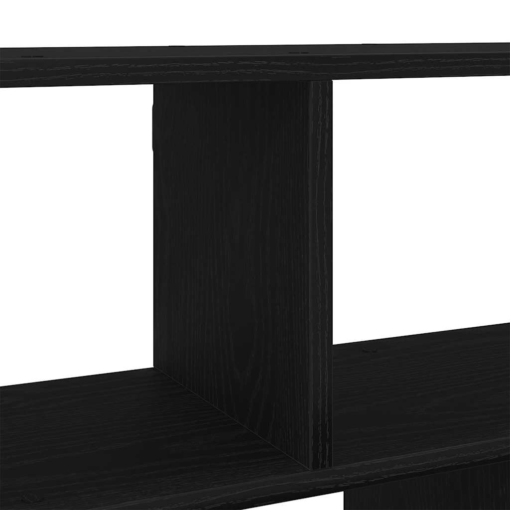 Wandplank Zwart Eiken 100x25x50 cm Bewerkt Hout is nu te koop bij PeponiXL, paradijselijk wonen!
