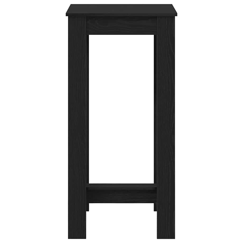 Bartafel Zwart Eiken 51 x 50 x 103.5 cm Bewerkt hout is nu te koop bij PeponiXL, paradijselijk wonen!
