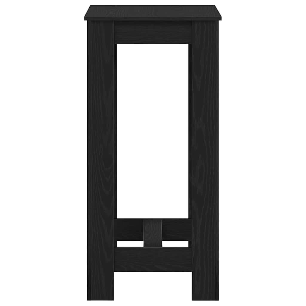 Bartafel Zwart Eiken 51 x 50 x 103.5 cm Bewerkt hout is nu te koop bij PeponiXL, paradijselijk wonen!