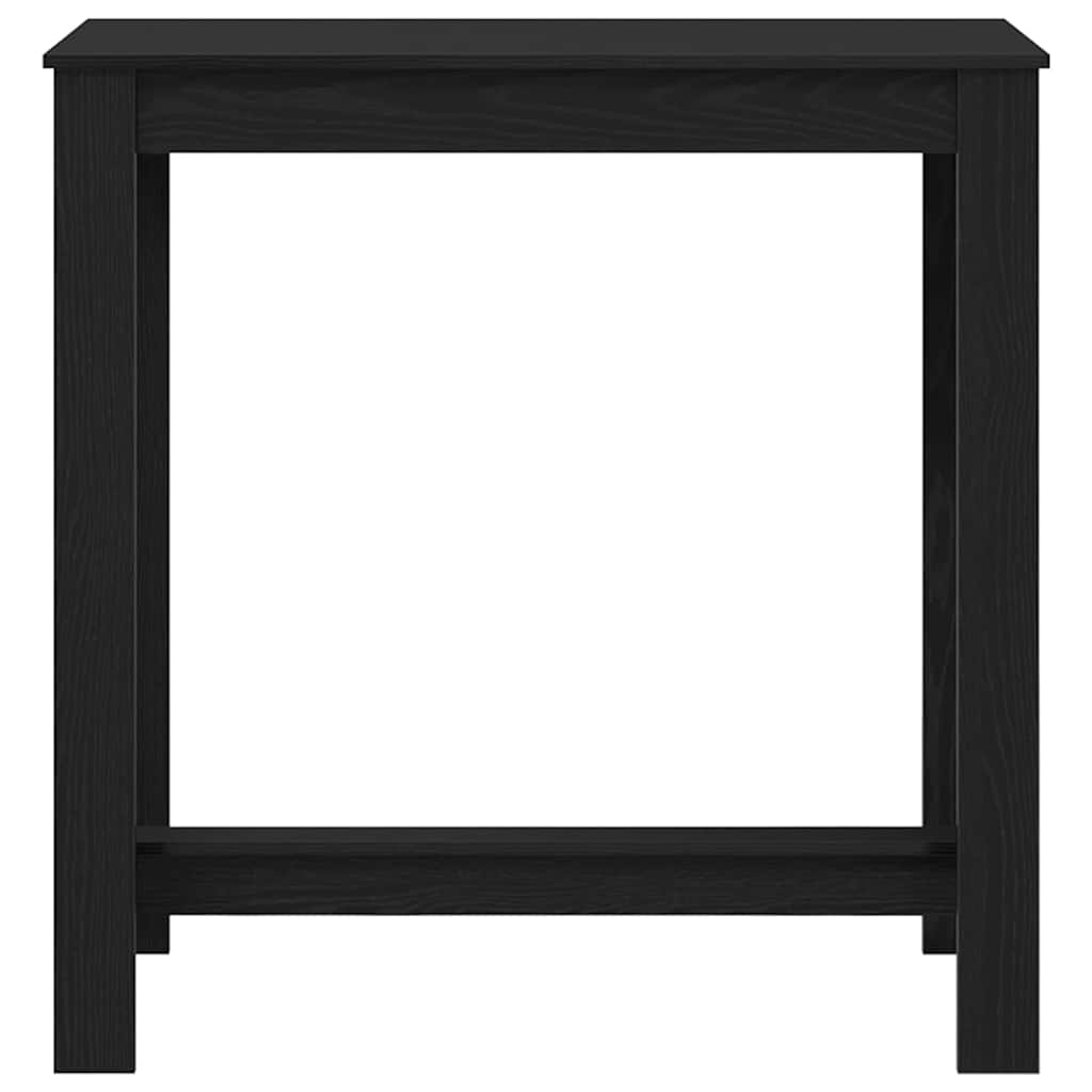 Bartafel Zwart Eiken 102 x 50 x 103.5 cm Bewerkt hout is nu te koop bij PeponiXL, paradijselijk wonen!