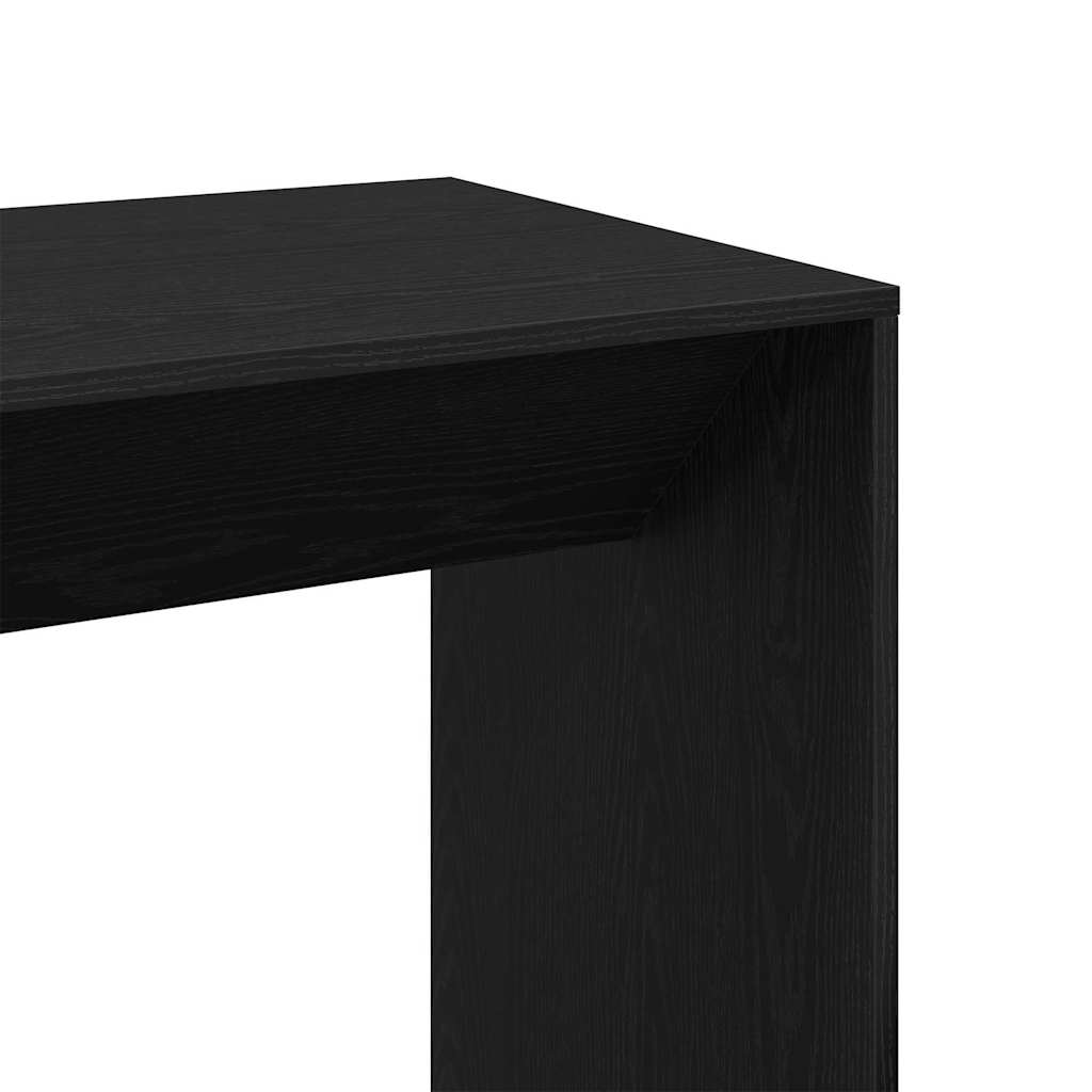 Bartafel Zwart Eiken 51 x 50 x 103,5 cm Bewerkt hout is nu te koop bij PeponiXL, paradijselijk wonen!