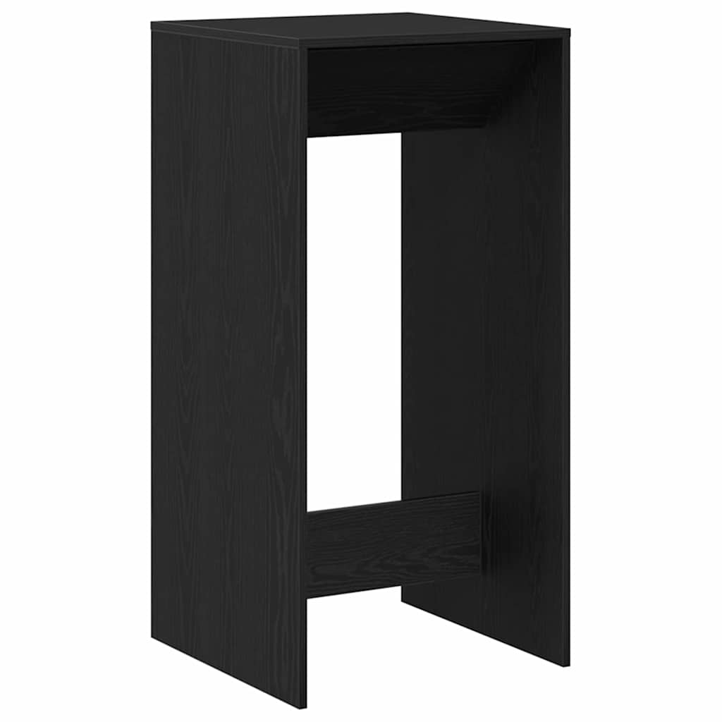 Bartafel Zwart Eiken 51 x 50 x 103,5 cm Bewerkt hout is nu te koop bij PeponiXL, paradijselijk wonen!