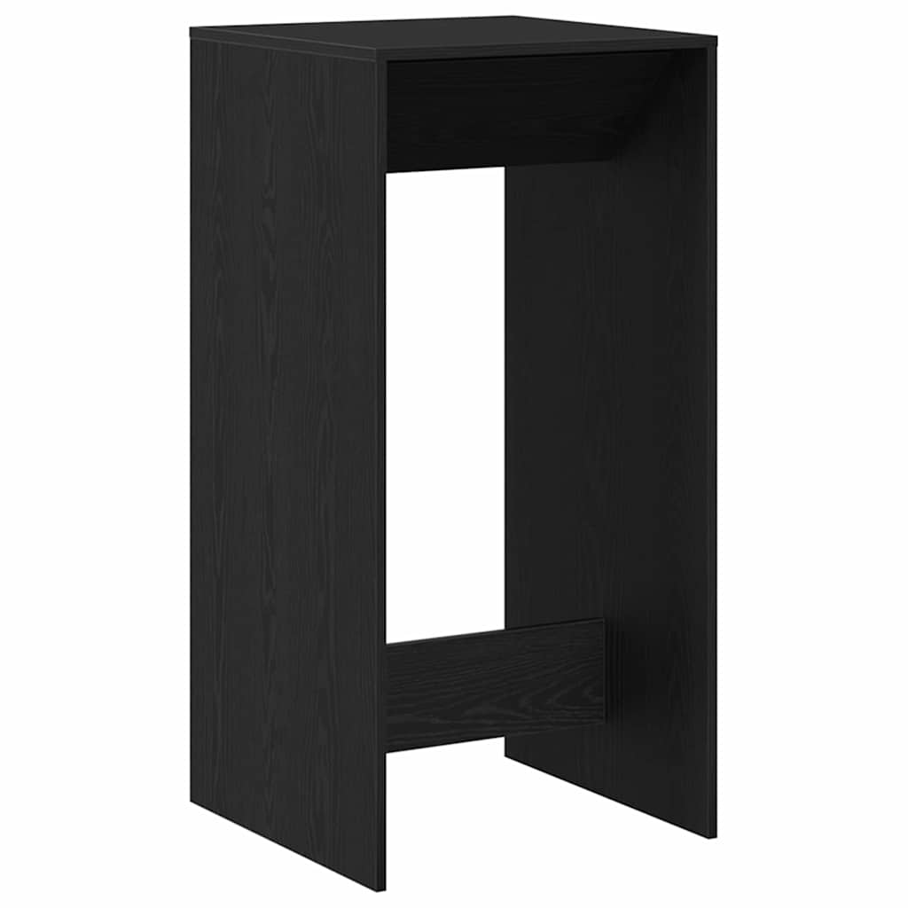 Bartafel Zwart Eiken 51 x 50 x 103,5 cm Bewerkt hout is nu te koop bij PeponiXL, paradijselijk wonen!