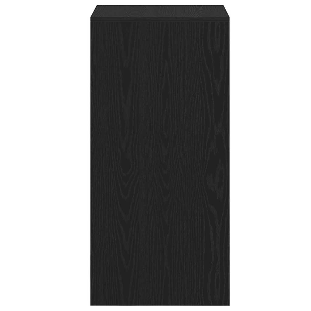 Bartafel Zwart Eiken 51 x 50 x 103,5 cm Bewerkt hout is nu te koop bij PeponiXL, paradijselijk wonen!