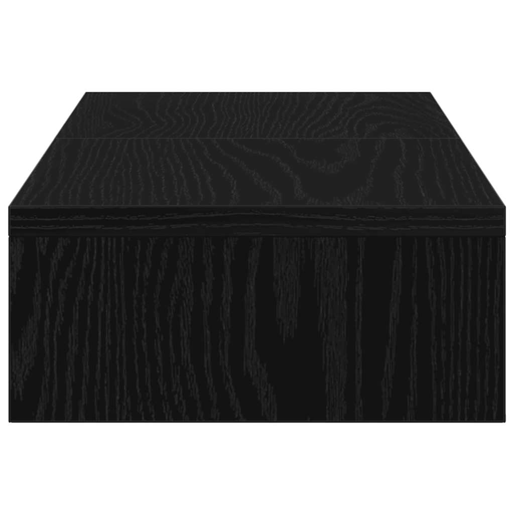 Monitorstandaard verstelbaar zwart eiken 60x24x10,5 cm bewerkt hout is nu te koop bij PeponiXL, paradijselijk wonen!