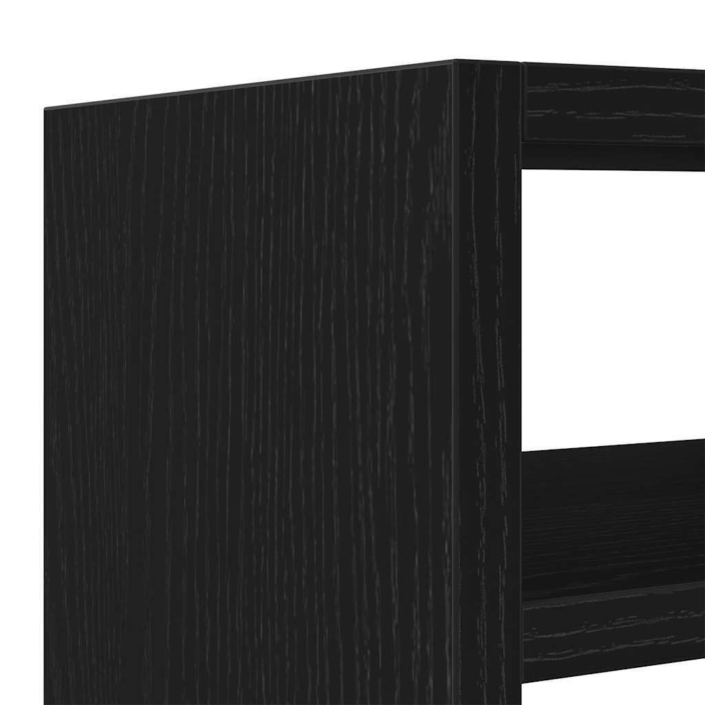 Monitorstandaard met bureau-organizer, zwart eikenhout is nu te koop bij PeponiXL, paradijselijk wonen!
