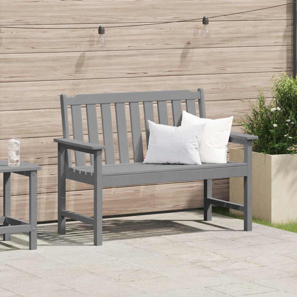 Tuinbank Lichtgrijs 120 x 59 x 88 cm HDPE is nu te koop bij PeponiXL, paradijselijk wonen!
