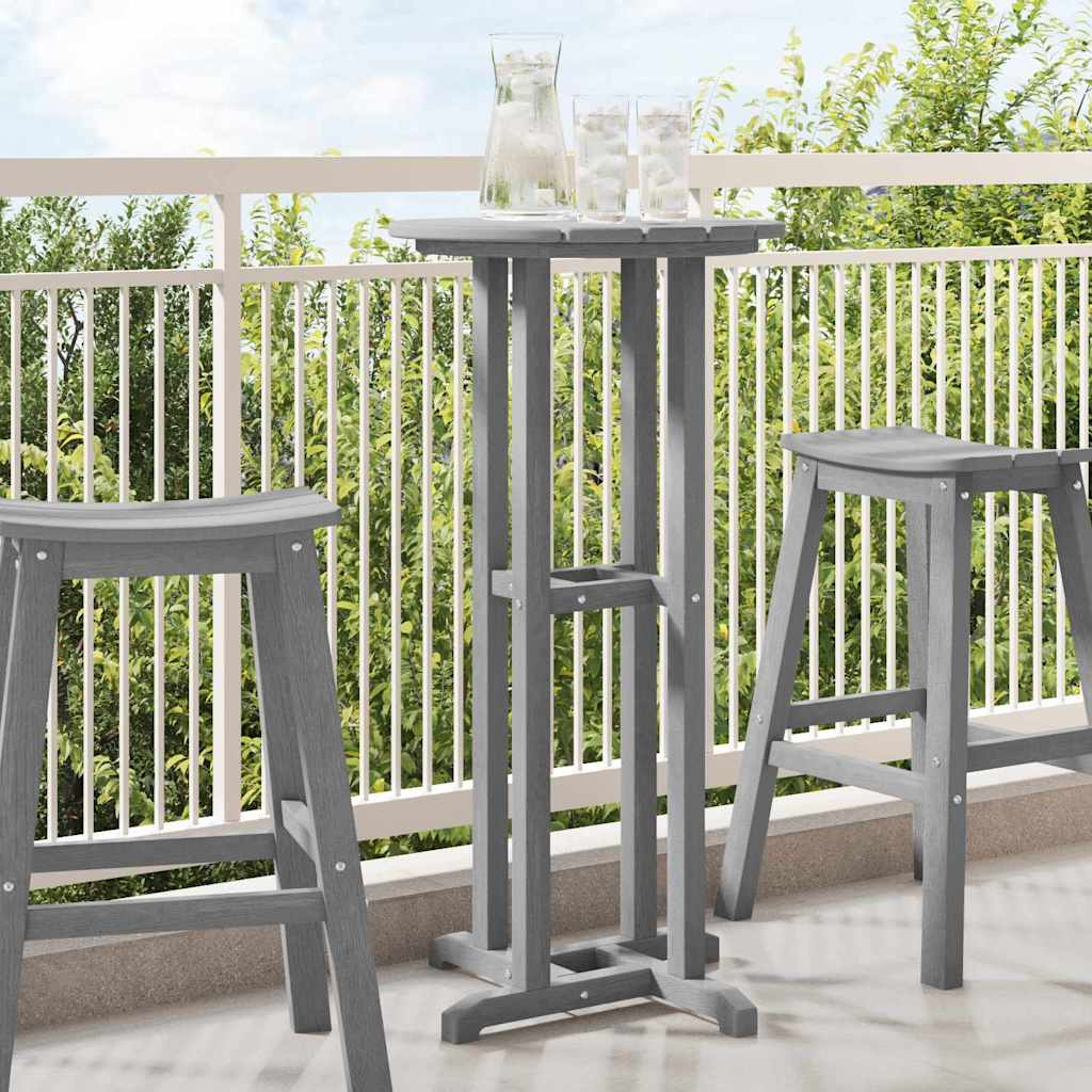 Bartafel Lichtgrijs 55 x 55 x 107 cm Polyetheen is nu te koop bij PeponiXL, paradijselijk wonen!