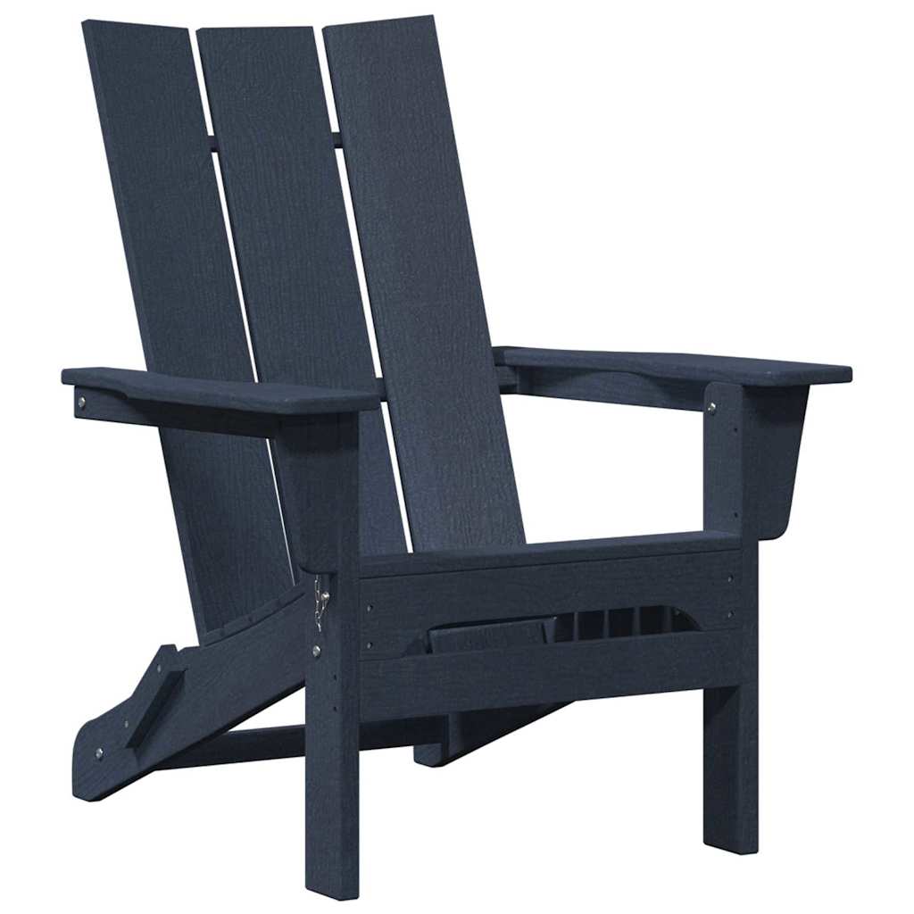 Vouw Adirondack Stoel Marineblauw 80,5 x 74,5 x 92 cm HDPE is nu te koop bij PeponiXL, paradijselijk wonen!