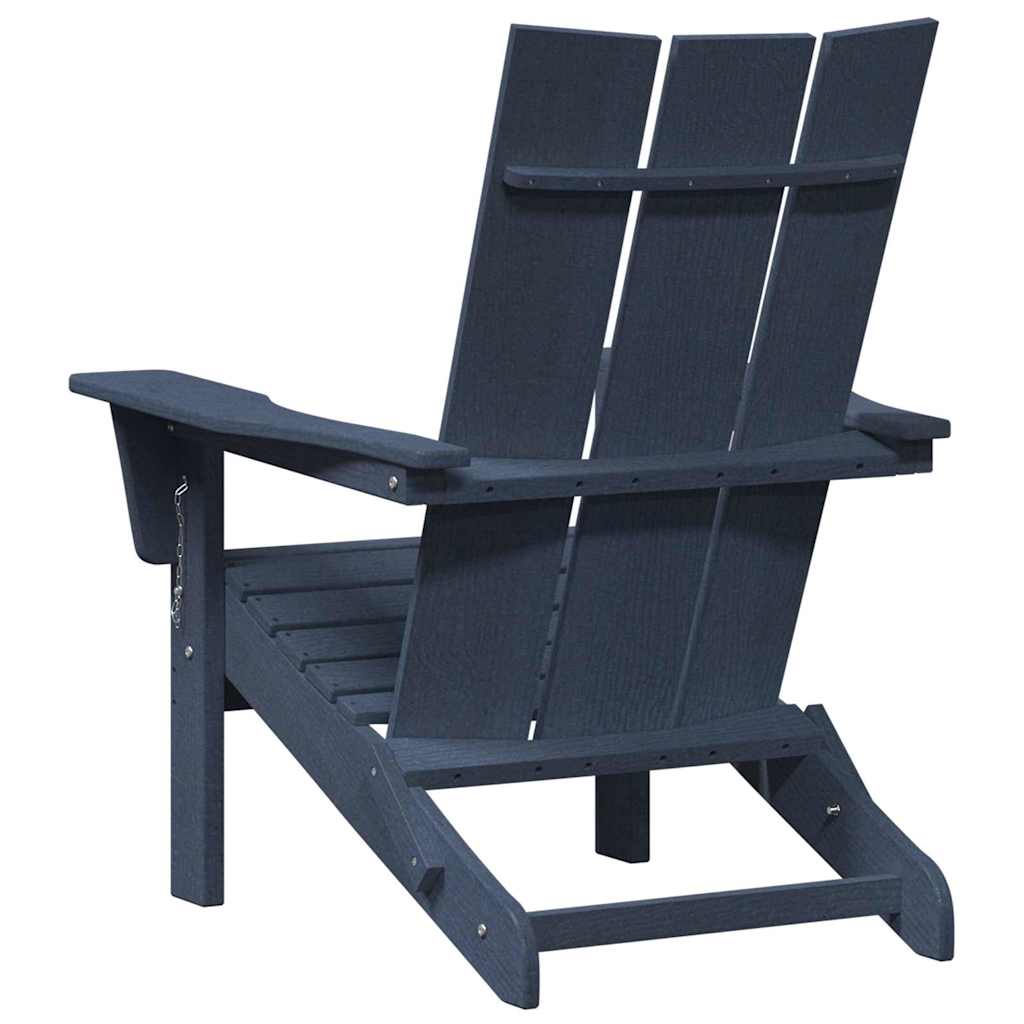 Vouw Adirondack Stoel Marineblauw 80,5 x 74,5 x 92 cm HDPE is nu te koop bij PeponiXL, paradijselijk wonen!