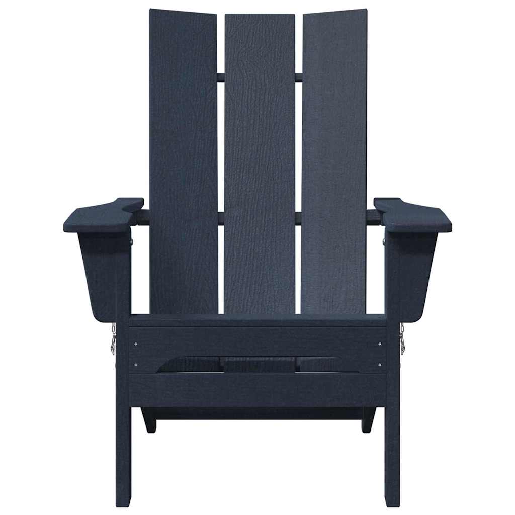 Vouw Adirondack Stoel Marineblauw 80,5 x 74,5 x 92 cm HDPE is nu te koop bij PeponiXL, paradijselijk wonen!