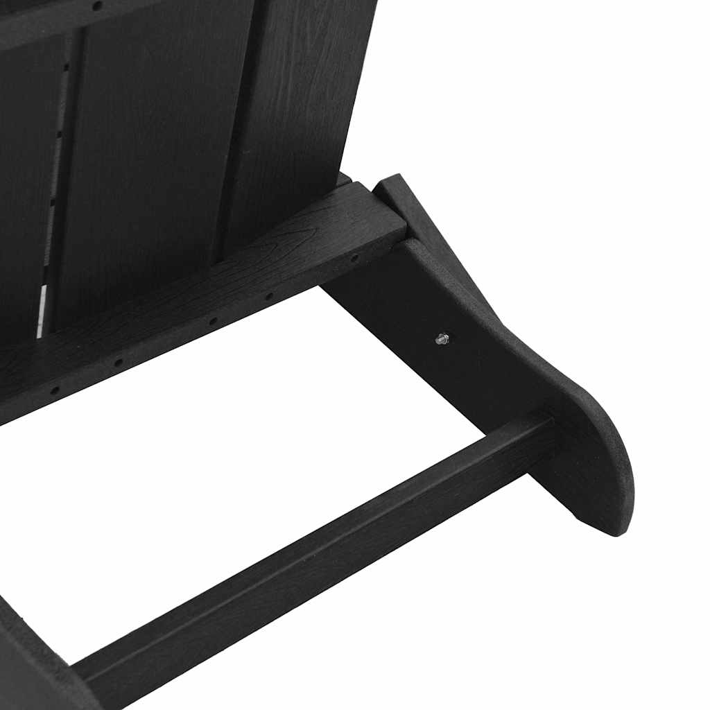 Vouw Adirondack Stoel Zwart 80,5 x 74,5 x 92 cm HDPE is nu te koop bij PeponiXL, paradijselijk wonen!