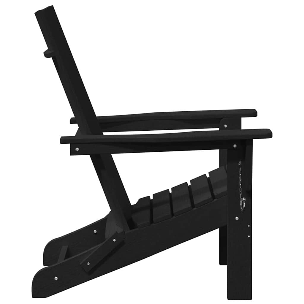 Vouw Adirondack Stoel Zwart 80,5 x 74,5 x 92 cm HDPE is nu te koop bij PeponiXL, paradijselijk wonen!