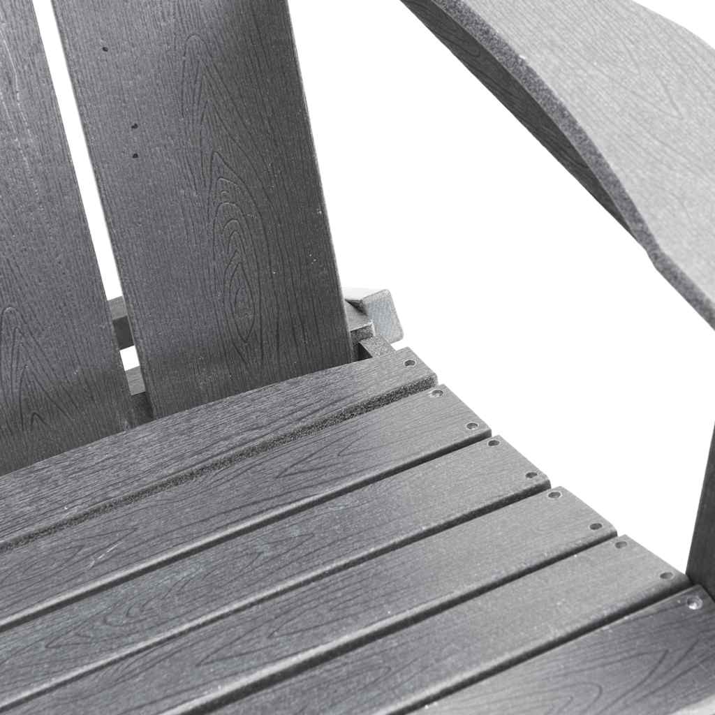 Vouw Adirondack Stoel Lichtgrijs 80,5 x 74,5 x 92 cm HDPE is nu te koop bij PeponiXL, paradijselijk wonen!