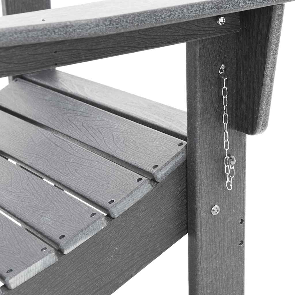 Vouw Adirondack Stoel Lichtgrijs 80,5 x 74,5 x 92 cm HDPE is nu te koop bij PeponiXL, paradijselijk wonen!