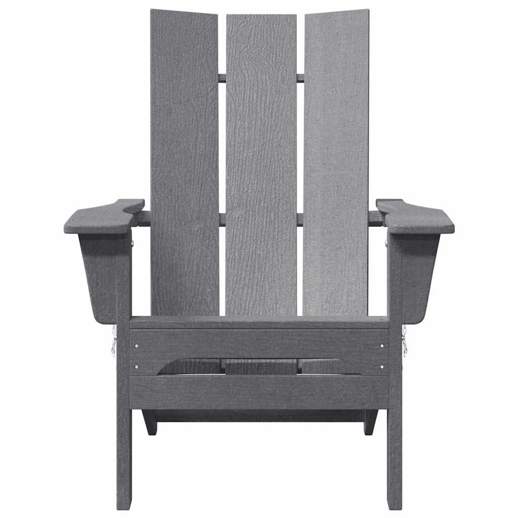 Vouw Adirondack Stoel Lichtgrijs 80,5 x 74,5 x 92 cm HDPE is nu te koop bij PeponiXL, paradijselijk wonen!