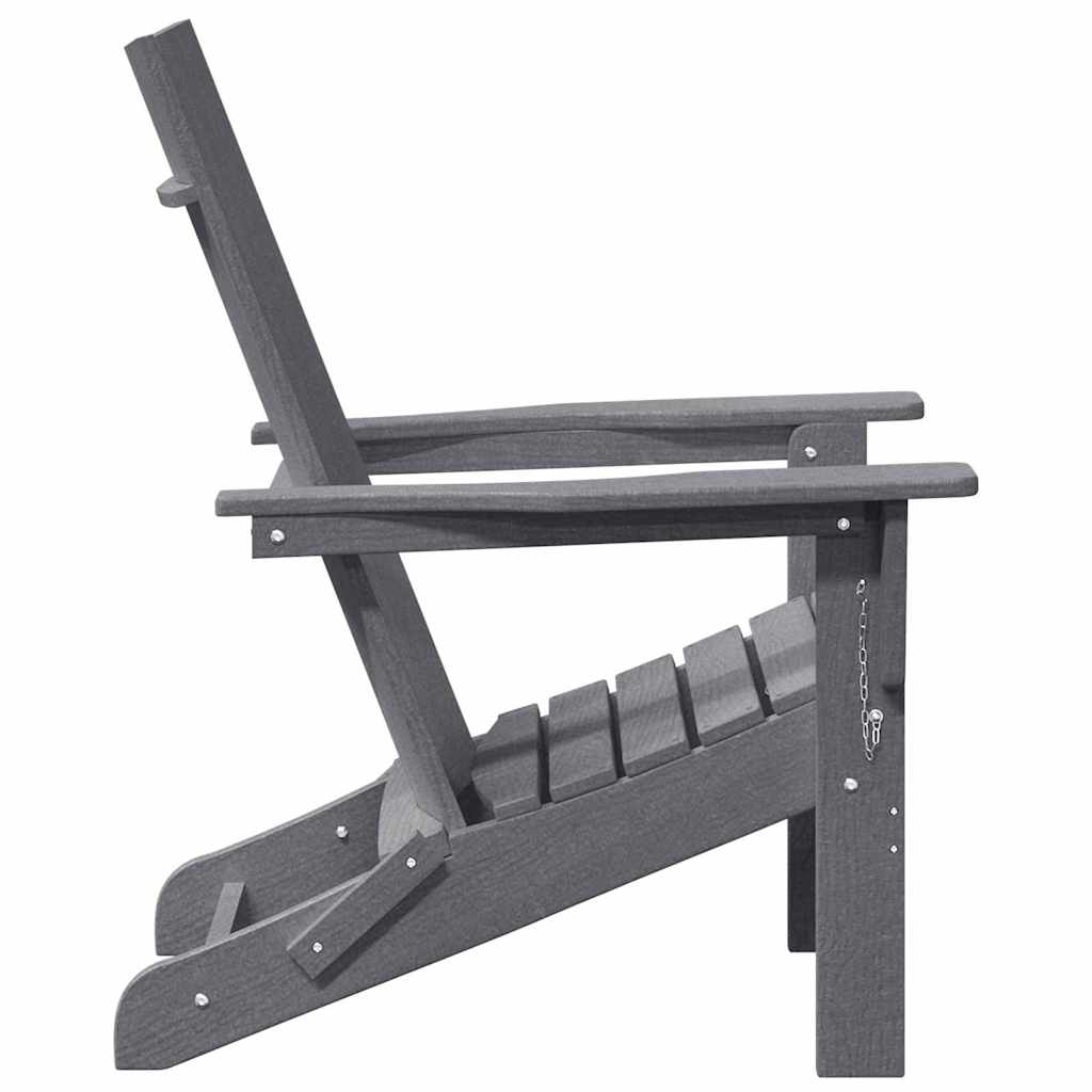 Vouw Adirondack Stoel Lichtgrijs 80,5 x 74,5 x 92 cm HDPE is nu te koop bij PeponiXL, paradijselijk wonen!
