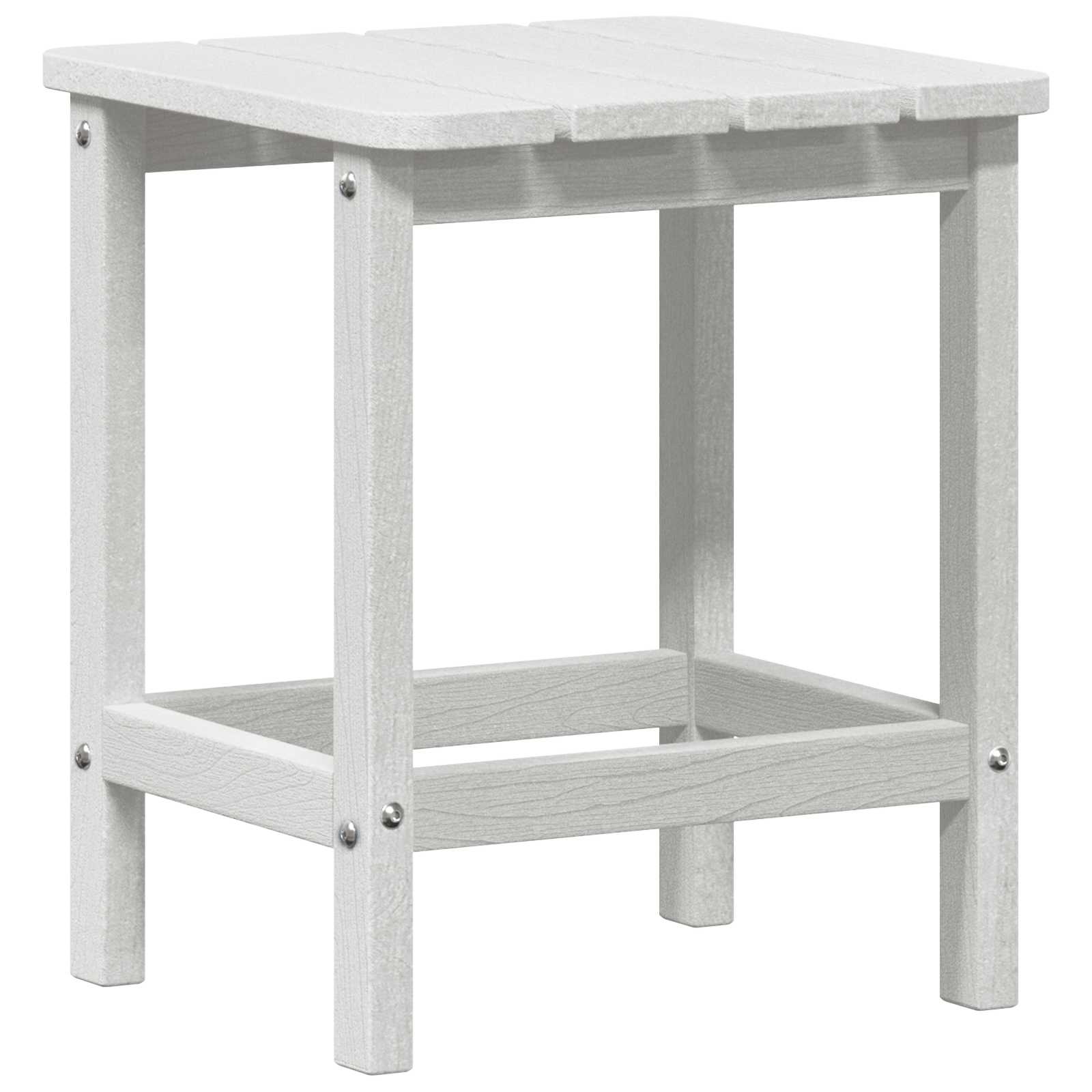 Bijzettafel Wit 38 x 38 x 46 cm Polyetheen is nu te koop bij PeponiXL, paradijselijk wonen!