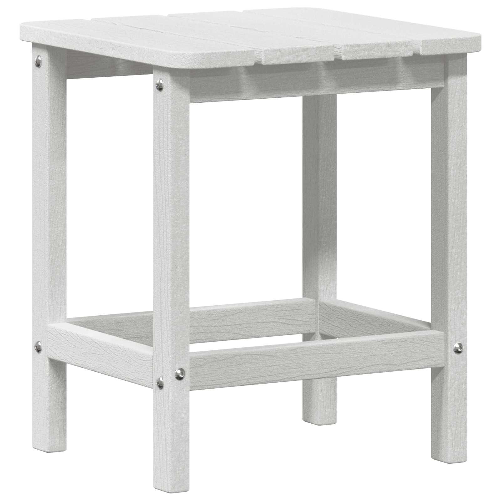 Bijzettafel Wit 38 x 38 x 46 cm Polyetheen is nu te koop bij PeponiXL, paradijselijk wonen!