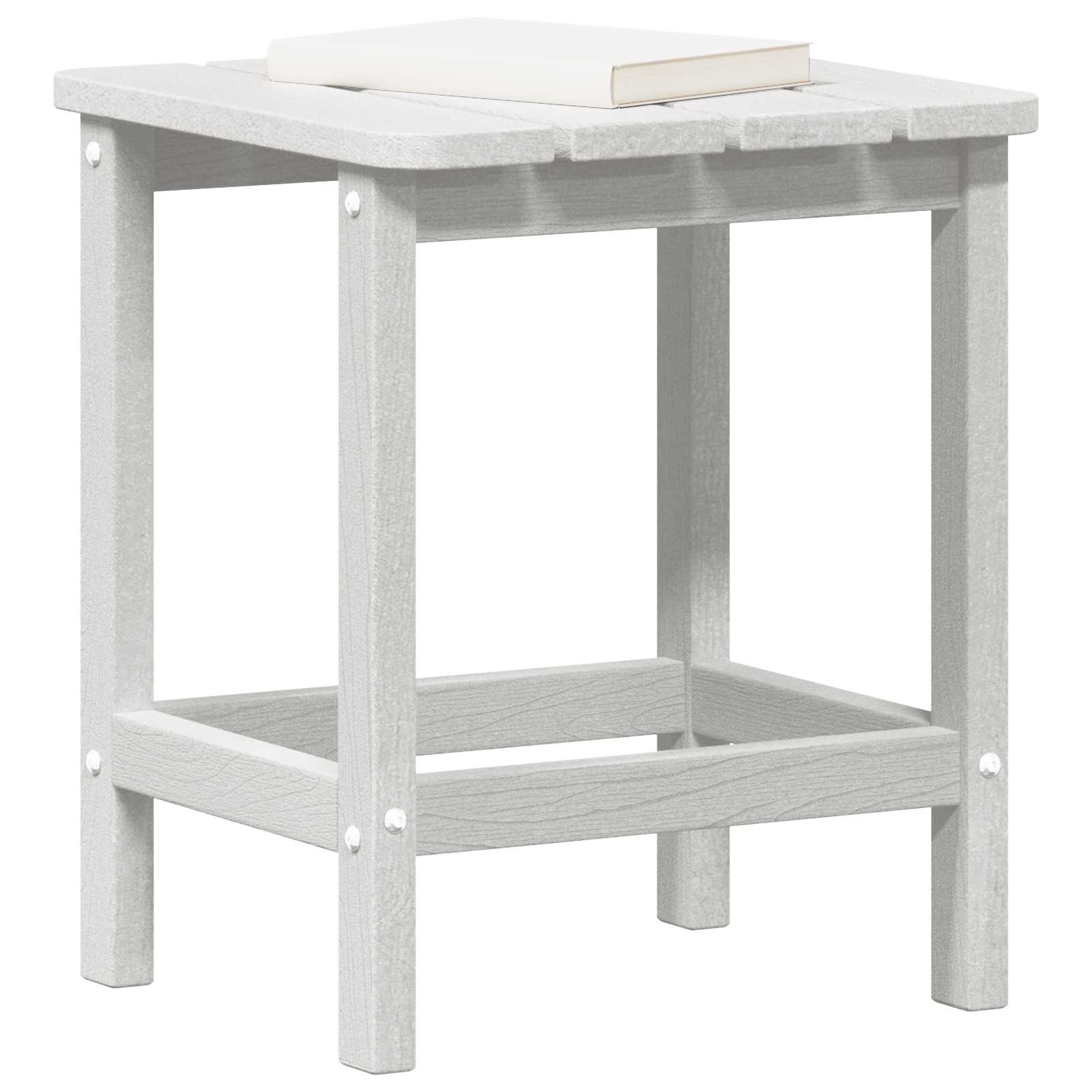 Bijzettafel Wit 38 x 38 x 46 cm Polyetheen is nu te koop bij PeponiXL, paradijselijk wonen!