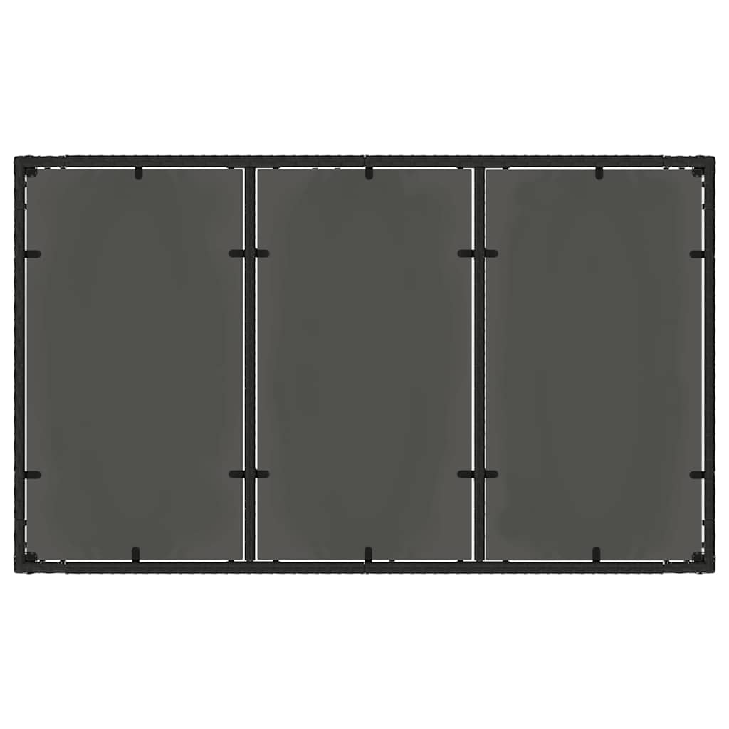 Tuin eettafelset 5 pcs Zwart poly rattan is nu te koop bij PeponiXL, paradijselijk wonen!