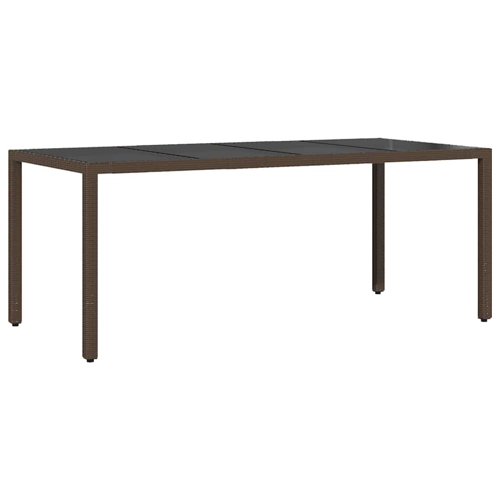 Tuin eettafelset 9 pcs Bruin poly rattan is nu te koop bij PeponiXL, paradijselijk wonen!