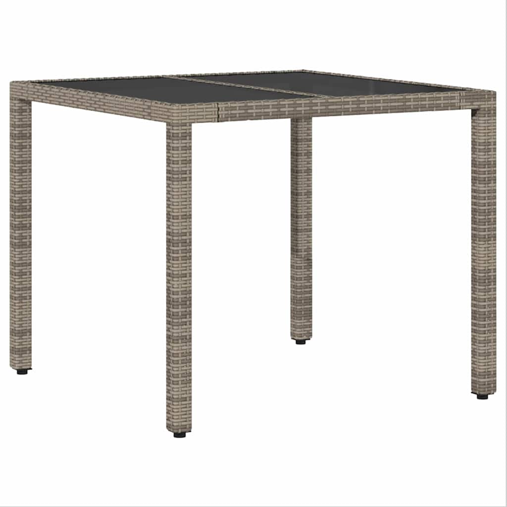 Tuin eettafelset 5 pcs Grijs poly rattan is nu te koop bij PeponiXL, paradijselijk wonen!
