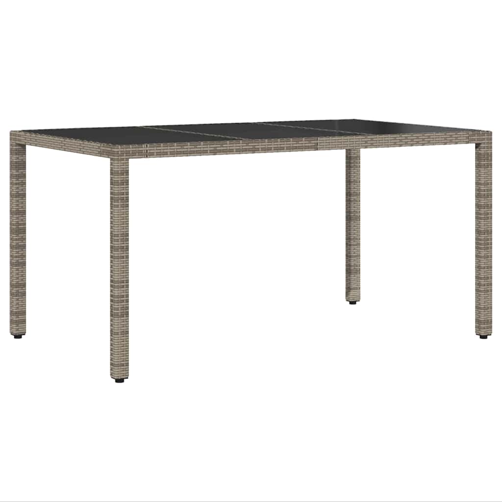 Tuin eettafelset 5 pcs Grijs poly rattan is nu te koop bij PeponiXL, paradijselijk wonen!