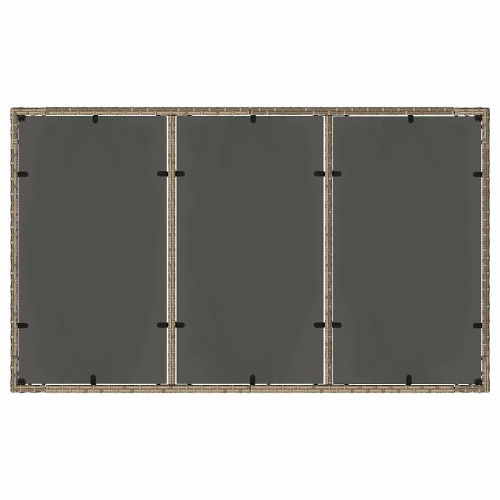 Tuin eettafelset 7 pcs Grijs poly rattan is nu te koop bij PeponiXL, paradijselijk wonen!