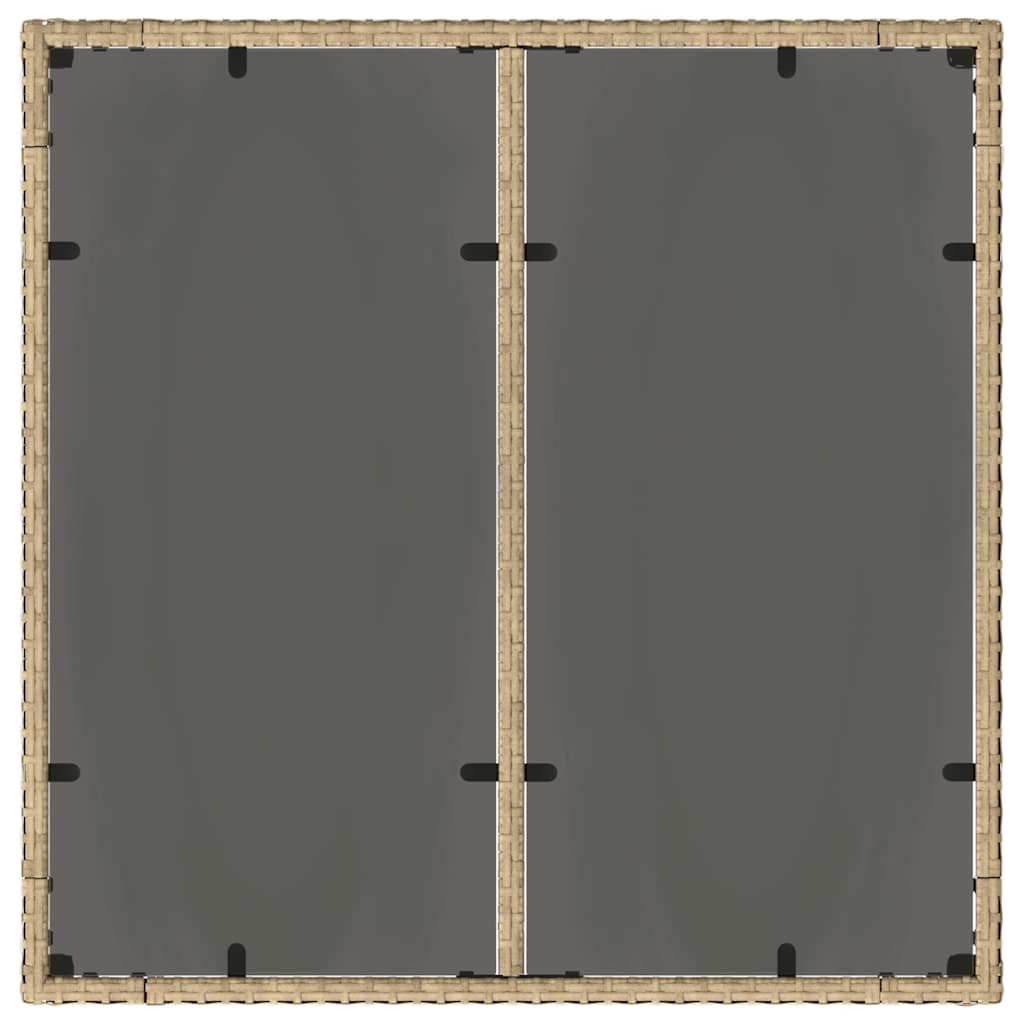 Tuin eettafelset 3 pcs Beige poly rattan is nu te koop bij PeponiXL, paradijselijk wonen!