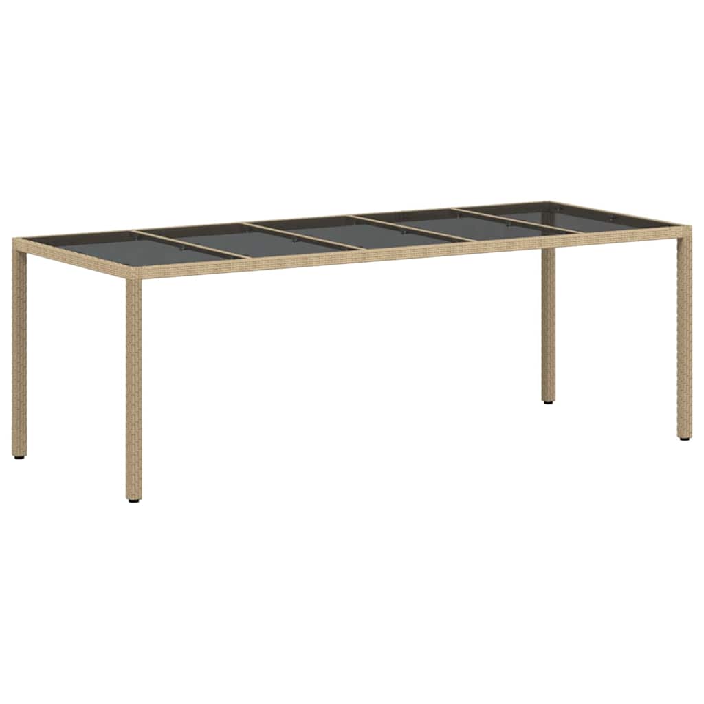 Tuin eettafelset 9 pcs Beige poly rattan is nu te koop bij PeponiXL, paradijselijk wonen!