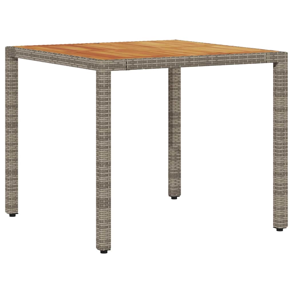 Tuin eettafelset 3 pcs Grijs poly rattan is nu te koop bij PeponiXL, paradijselijk wonen!
