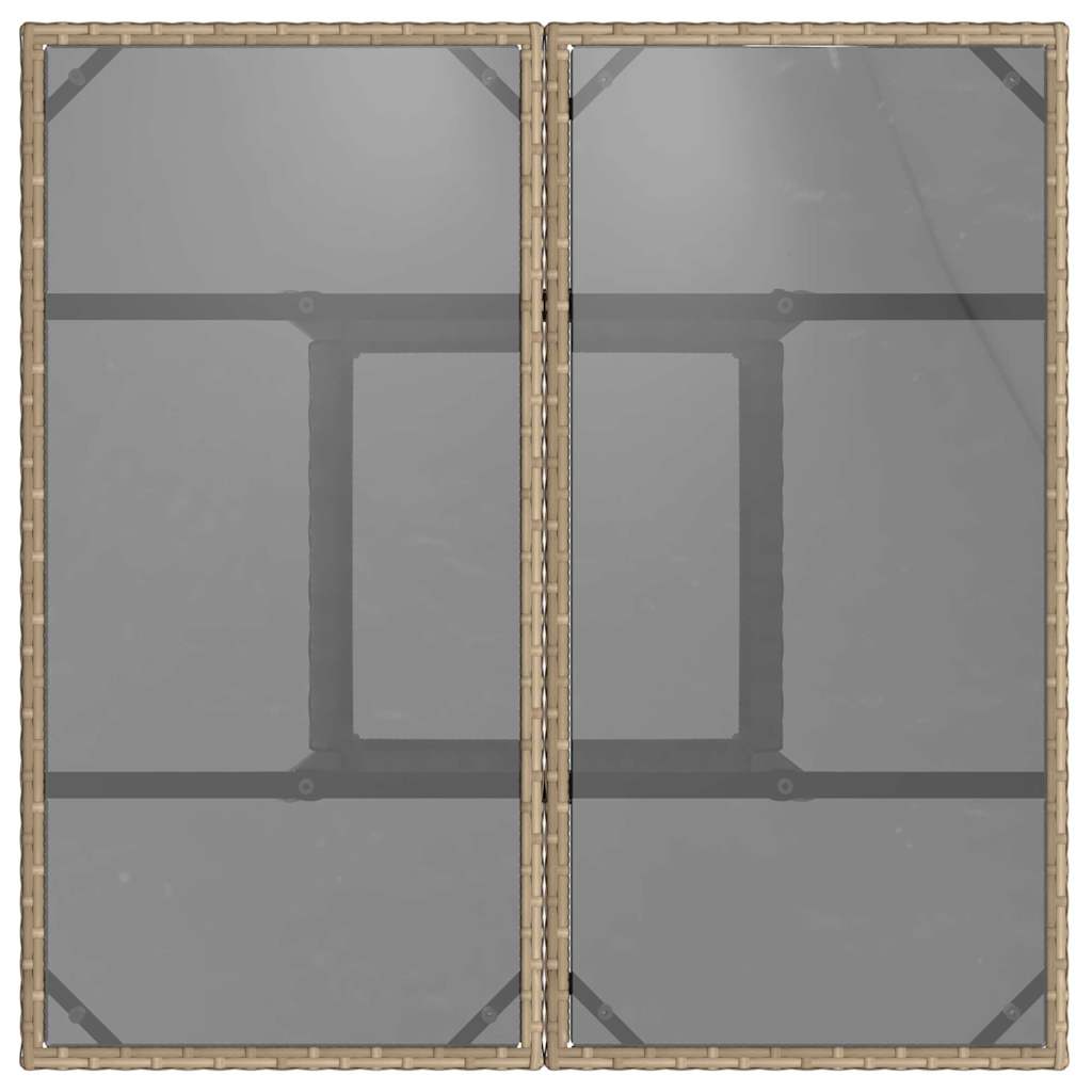 Tuin eettafelset 3 pcs Beige poly rattan is nu te koop bij PeponiXL, paradijselijk wonen!