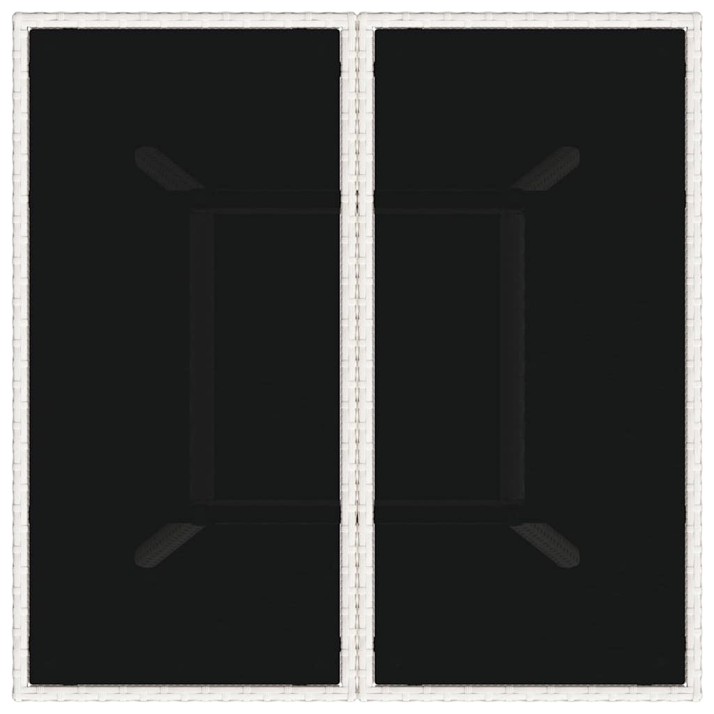 Tuin eettafelset 5 pcs Lichtgrijs poly rattan is nu te koop bij PeponiXL, paradijselijk wonen!