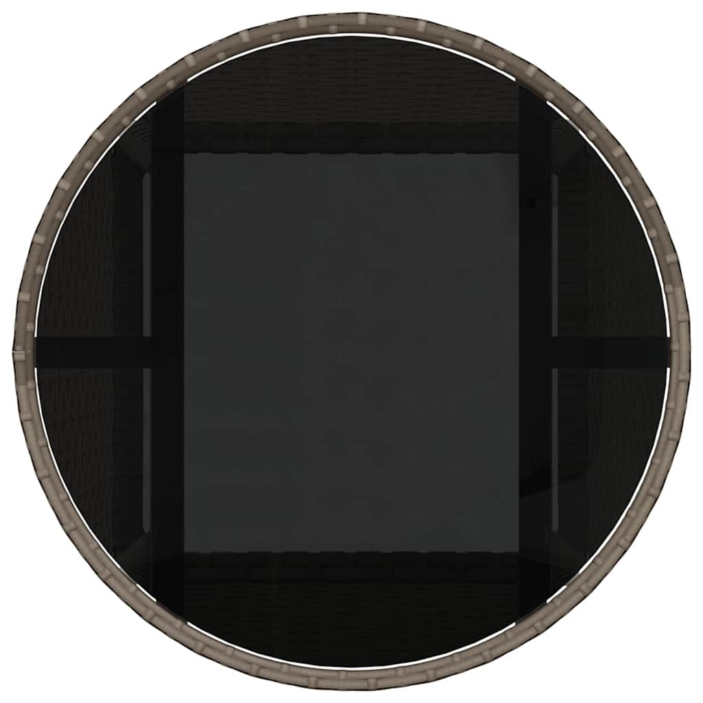 Tuin eettafelset 5 pcs Grijs poly rattan is nu te koop bij PeponiXL, paradijselijk wonen!