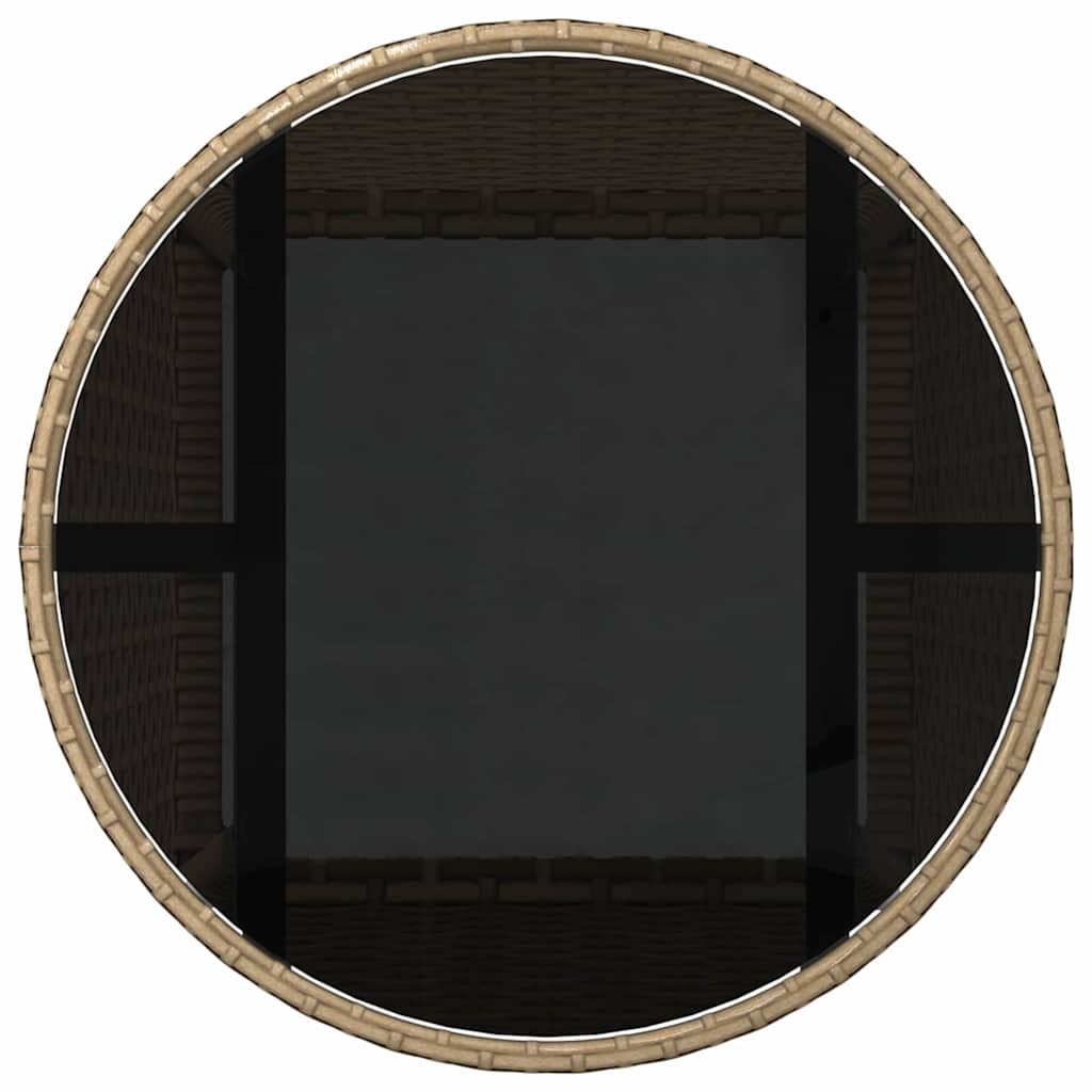 Tuin eettafelset 3 pcs Beige poly rattan is nu te koop bij PeponiXL, paradijselijk wonen!